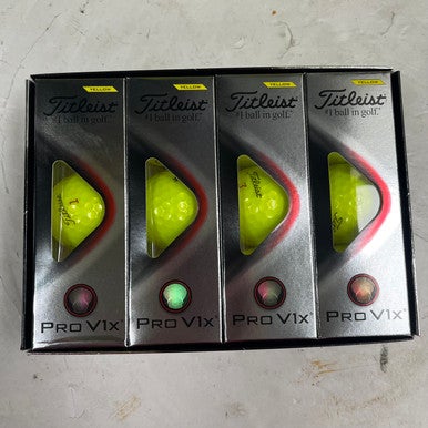 Used Titleist PRO V1X 12 Pack - Golf Balls Yellow 11855-S000188964