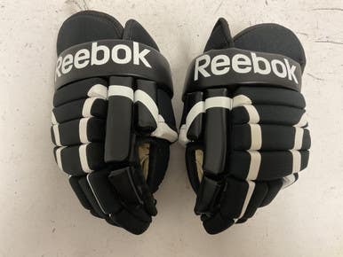 Used Reebok SC2 Senior Gloves Black And White 13" 11855-S000188957