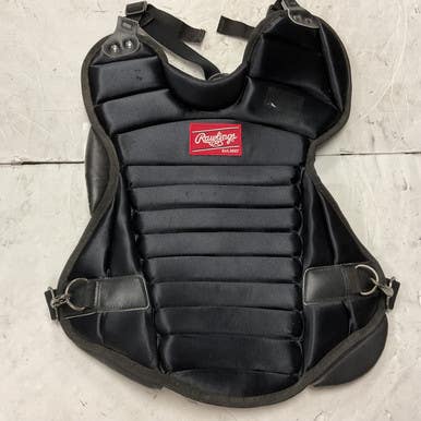 Used Rawlings RCP Catchers Chest Protector Black Adult 11855-S000188945