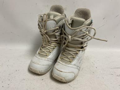 Used Burton LODI Womens Snowboard Boots White Senior 8 11855-S000188937