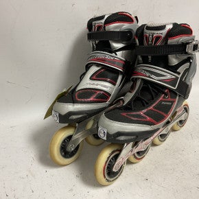 Used Rollerblade TEMPEST 90 Senior Rec Fitness Skates Red Senior 11.5 11855-S000188932