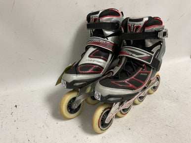 Used Rollerblade TEMPEST 90 Senior Rec Fitness Skates Red Senior 11.5 11855-S000188932
