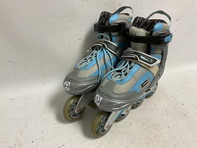 Used Schwinn ADJ SKATES 8-9.5 Senior Rec Fitness Skates Carolina Blue Adjustable 11855-S000188918