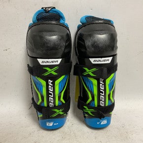 Used Bauer X Youth Shin Guards Black 8" 11855-S000188907