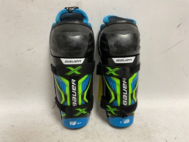 Used Bauer X Youth Shin Guards Black 8" 11855-S000188907
