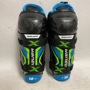 Used Bauer X Youth Shin Guards Black 8" 11855-S000188906