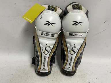 Used Reebok SC87 3 Youth Shin Guards White 10" 11855-S000188851