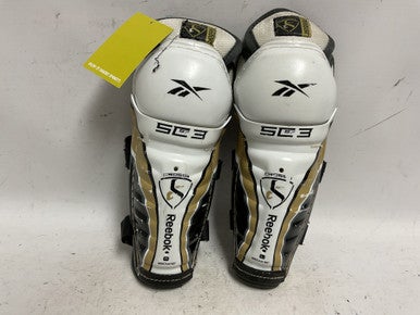 Used Reebok SC87 3 Youth Shin Guards White 10" 11855-S000188851