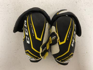 Used CCM TACKS 5092 Junior Elbow Pads White/Black/Yellow SM 11855-S000188836