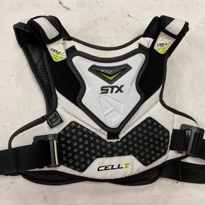 Used STX CELL V Lacrosse Shoulder Pads Black And White Youth 11855-S000188814