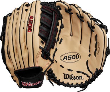 New A500 Blo/Red/Blk 12.5" RHT Baseball Glove 11855-HBX102544125