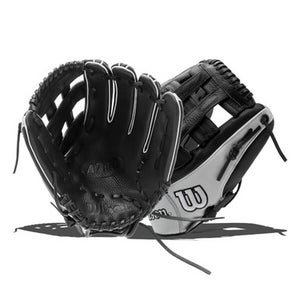 New A700 Fastpitch Glove Blk/Wht 12" RHT 11855-HBX10146612