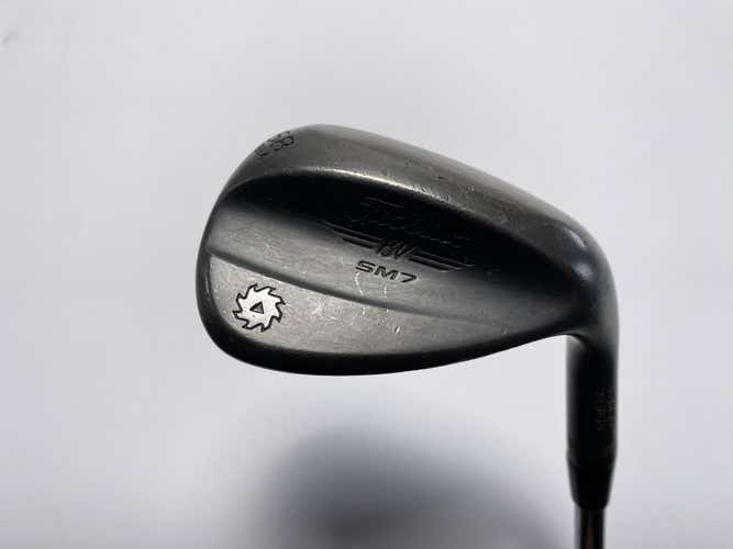 Titleist Vokey SM7 Jet Black Lob Wedge LW 58* 8 Bounce M-Grind Wedge Mens RH