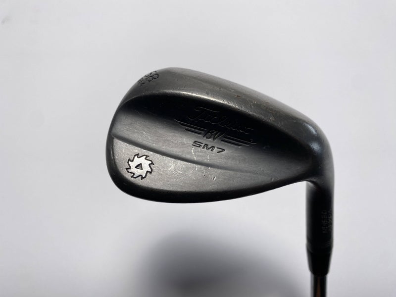 Titleist Vokey SM7 Jet Black Lob Wedge LW 58* 8 Bounce M-Grind Wedge Mens RH