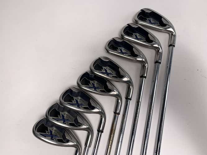 Callaway X-20 Iron Set 4-PW+AW+SW Uniflex Steel Mens RH-Missing 6 Iron