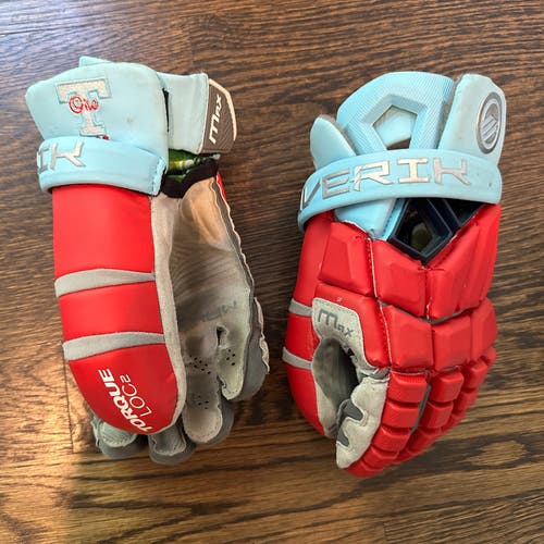 Maverik Max Goalie Lacrosse Gloves 12" - Team One customization