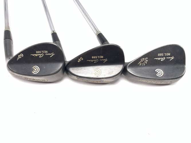Cleveland 588 Chrome Wedge Set 49* 54* 60* Wedge Steel Mens RH Midsize Grips