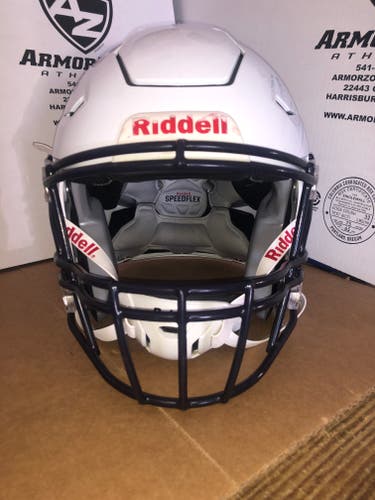 USED RIDDELL FLEX YOUTH HELMET - XL - METALLIC WHITE