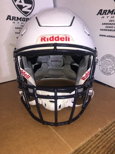 USED RIDDELL FLEX YOUTH HELMET - XL - METALLIC WHITE