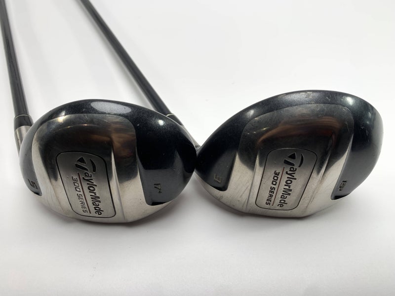 TaylorMade 300 3 & 5 Fairway Wood Set 15* 17* Lite R-80 80g Regular Mens RH