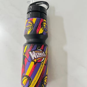 Harlem Wizards collapsible basketball 750ml water bottle silicon. straw 25oz