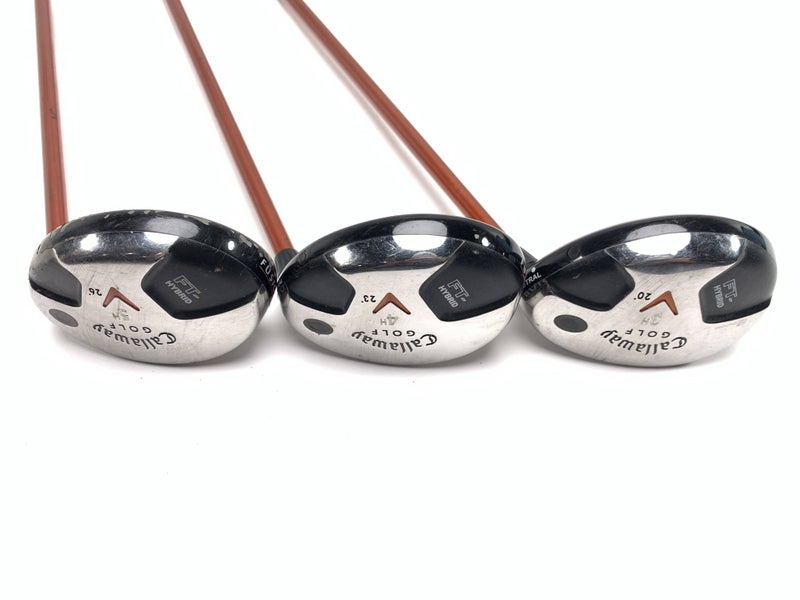 Callaway FT Hybrid 2008 Hybrid Set 3 4 5 20* 23* 26* Aldila NVS Orange Mens RH
