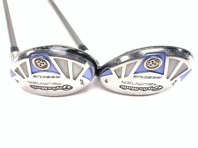 TaylorMade Burner Rescue 4 & 5 Hybrid Set 22* 25* REAX SuperFast 50g Womens RH