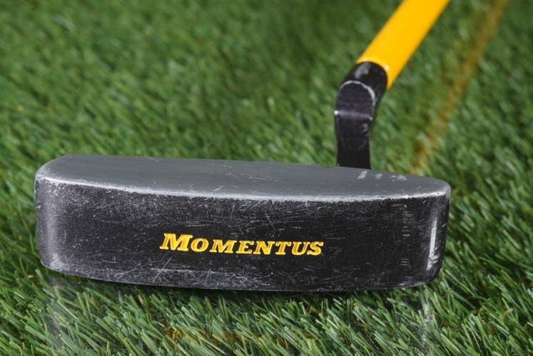 MOMENTUS 34 MENS BLADE WEIGHTED PUTTER SWING STROKE TRAINER RH ~ LOOK!!