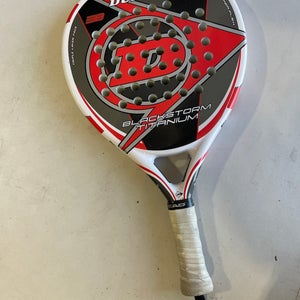 DUNLOP BLACKSTORM TITANIUM PADEL RACQUET(Used)