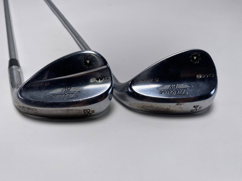 Titleist Vokey SM6 Tour Chrome Wedge Set 54* 10 58* 10 Wedge Steel Mens RH