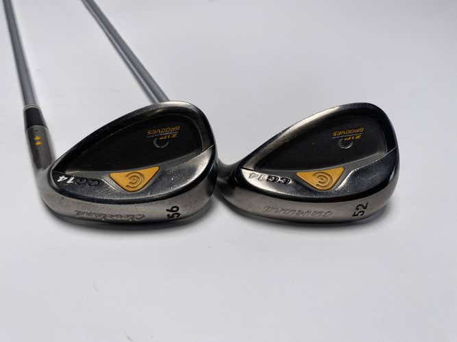 Cleveland CG14 Gunmetal Wedge Set 52* 10 56* 14 Traction Wedge Steel Mens RH