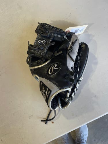 Black Rawlings Encore RH Infield Baseball Glove 11.5" (Used)