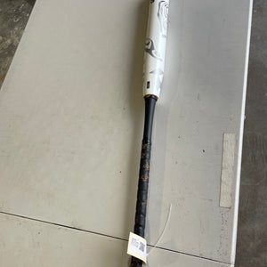 White 2023 DeMarini Whisper Composite Bat (-10) Composite 22 oz 32" (Used)