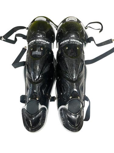 Used Under Armour UALG2 Catchers Leg Guards Black Adult 11833-S000165226