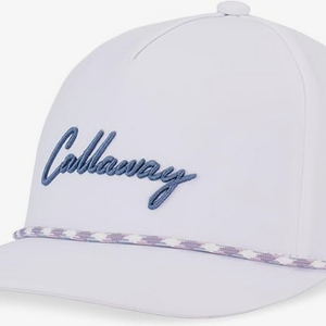 NEW 2025 Callaway Birdie Putt Rope White/Slate Blue Adjustable Snapback Golf