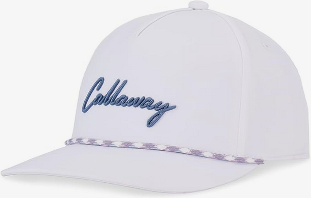 NEW 2025 Callaway Birdie Putt Rope White/Slate Blue Adjustable Snapback Golf