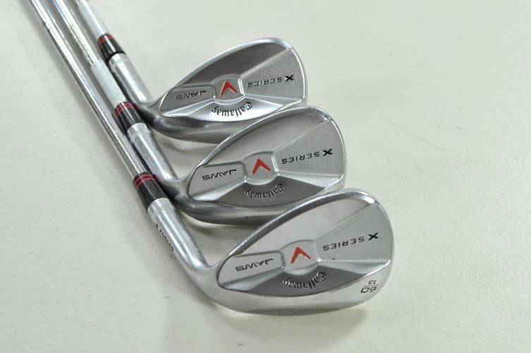 Callaway X Series Jaws Chrome 52*, 56*, 60* Wedge Set Right Steel # 200488