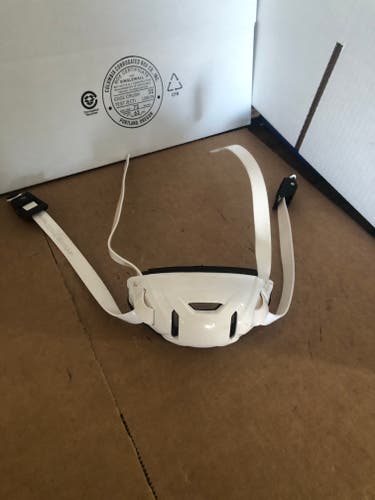 Used Boise State Riddell Speed FLEX Cam Loc Hard Cup Chinstrap - Large - White "Austin Terry"