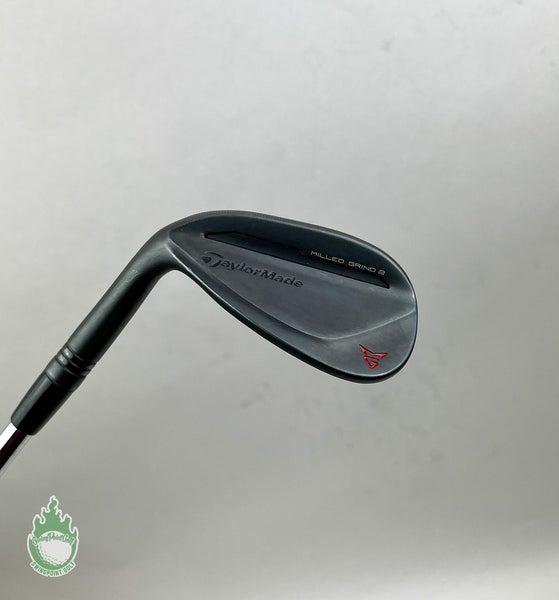 LH TaylorMade Milled Grind 2 Black SB Wedge 50*-09 S400 Stiff Steel Golf Club