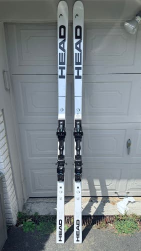 Head FIS 218cm DH Downhill skis with 20 DIN Bindings ( Used 5 times )