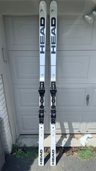 Head FIS 218cm DH Downhill skis with 20 DIN Bindings ( Used 5 times )