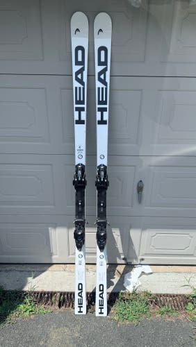 Head 193cm FIS eGS Race Giant Slalom Skis with 20 DIN Bindings