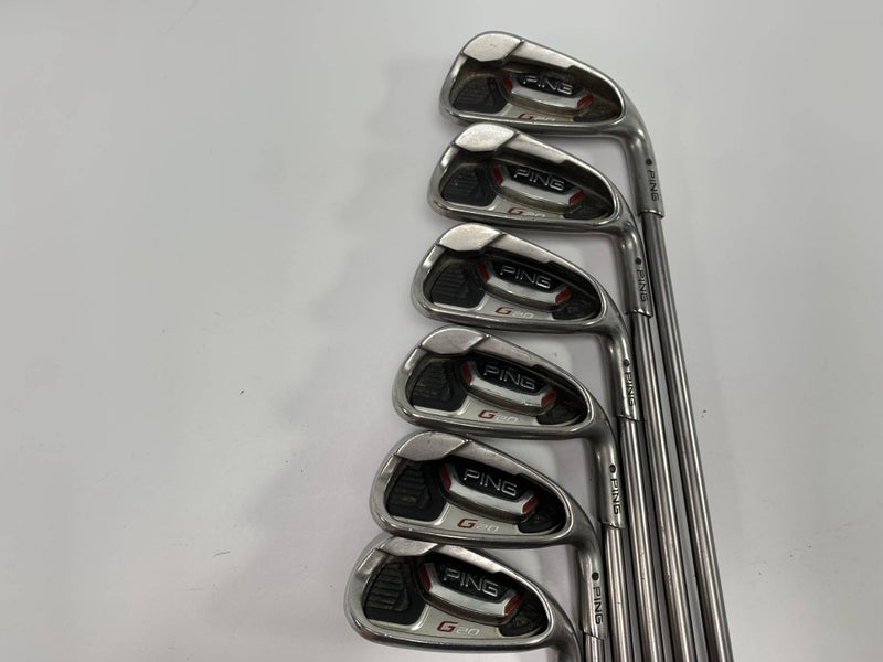 Ping G20 Iron Set 6-PW+GW Black Dot TFC 169 I Regular Steel Mens RH