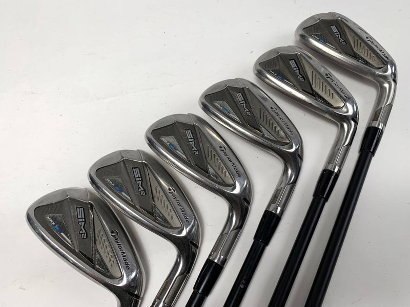 TaylorMade SIM2 MAX Iron Set 6-PW+GW KBS Max Graphite Iron 55g Regular RH -1''