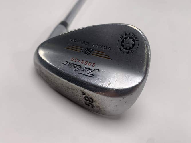 Titleist Vokey Spin Milled Chrome 2009 Lob Wedge LW 58* 8 Bounce Steel Mens RH
