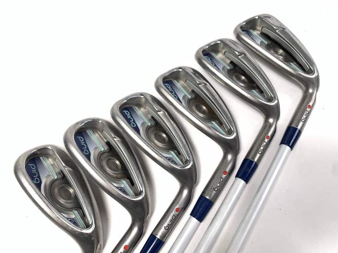 Ping G LE Iron Set 7-PW+GW+SW Red Dot 1* Flat ULT230 Ladies RH