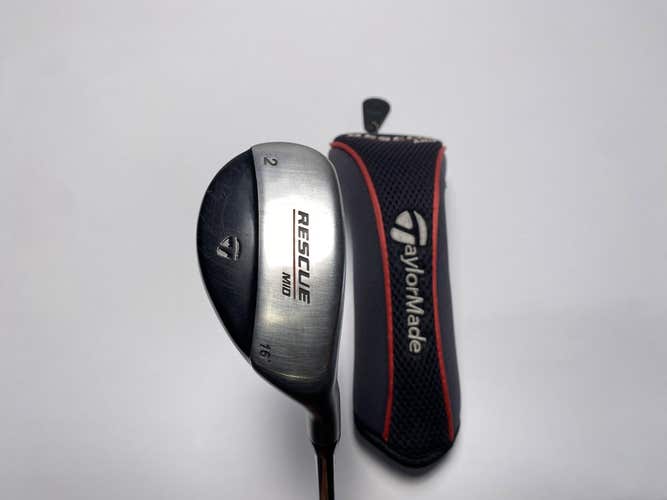 TaylorMade Rescue Mid 2 Hybrid 16* Light Metal Stiff Mens RH HC Oversize Grip
