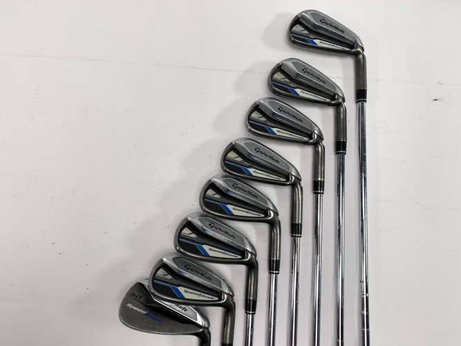 TaylorMade Speedblade Iron Set 4-PW+GW 85g Stiff Steel Mens RH +1/2''