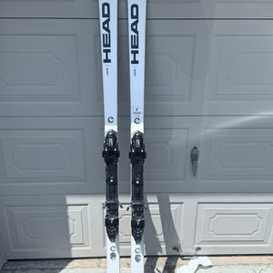 Head 193cm FIS eGS Race Giant Slalom Skis with 20 DIN Bindings