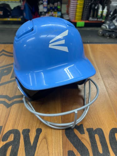 Easton Softball Batting Helmet With Cage 6 1/4”-6 7/8 - Light Blue